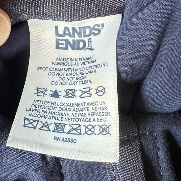 Lands End Weekender Flannel Duffle Bag Blue Green Plaid - Picture 10 of 10